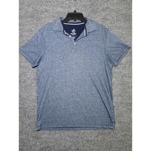 Rugby University Men's Polo Shirt Size L Blue Short Sleeve Casual